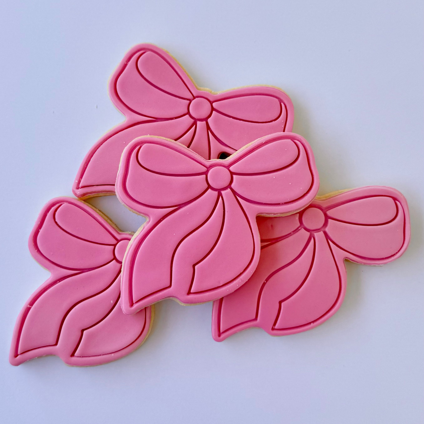Pink Bow Cookie