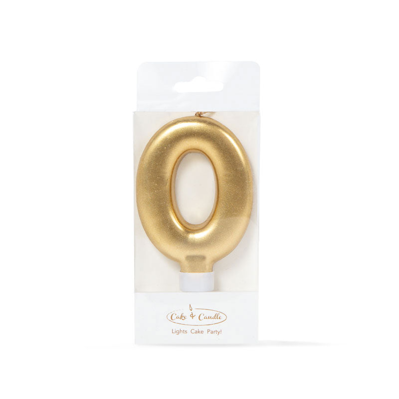 Silver Number Candle