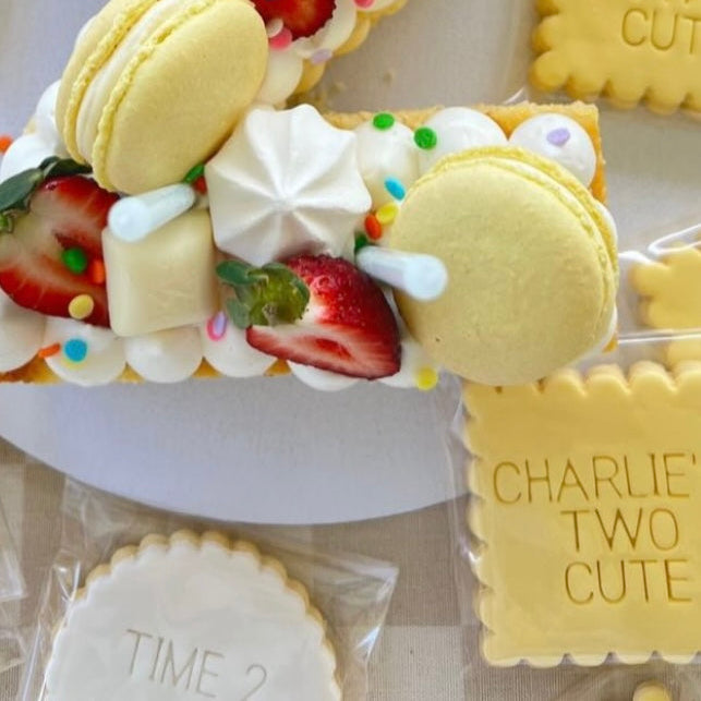 Stamped Fondant Cookies
