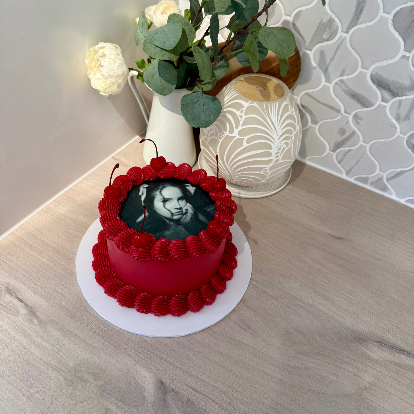 Edible Image Retro Cake
